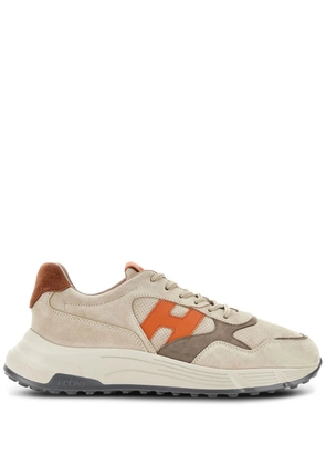 Hogan Hyperlight lace-up panelled sneakers - Neutrals