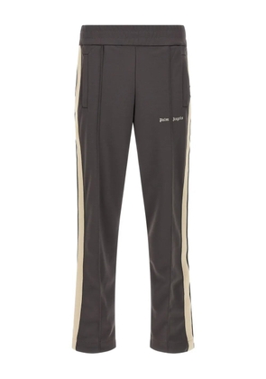 Palm Angels logo-embroidered side-stripe track pants - Grey
