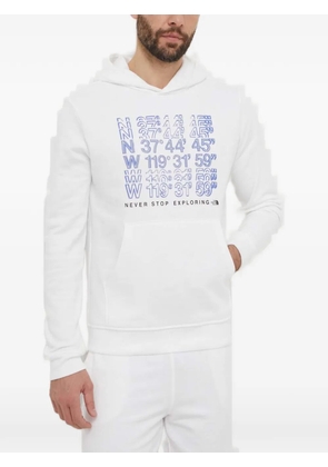 The North Face print hooded sweatshirt - White