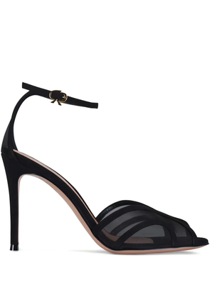Gianvito Rossi mesh stiletto sandals - Black