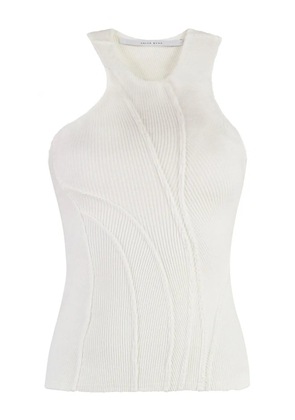Talia Byre ribbed tank top - White