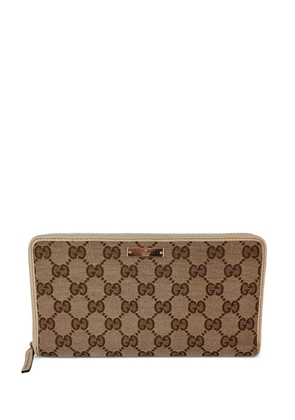 Gucci Pre-Owned GG logo canvas wallet - Neutrals