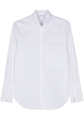 Patrizia Pepe Fly-print cotton shirt - White