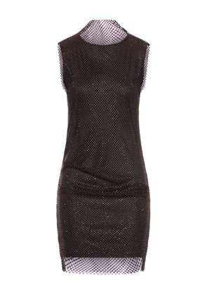 Sportmax rhinestone-embellished dress - Black