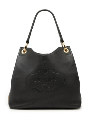 Prada Pre-Owned 2000-2025 Vitello Phenix Logo tote bag - Black