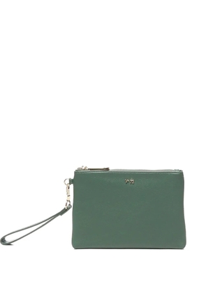 V°73 logo-lettering clutch bag - Green