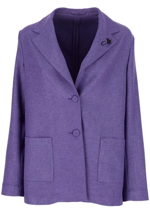 Lardini patch pocket blazer - Purple