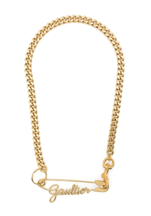 Jean Paul Gaultier Gaultier Safety Pin chain-link necklace - Gold