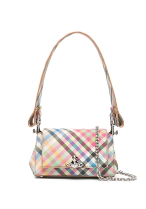 Vivienne Westwood small Hazel plaid-pattern shoulder bag - Green