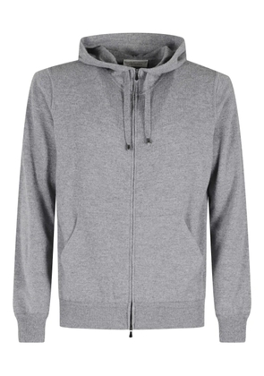 Filippo De Laurentiis zip-fastening hoodie - Grey