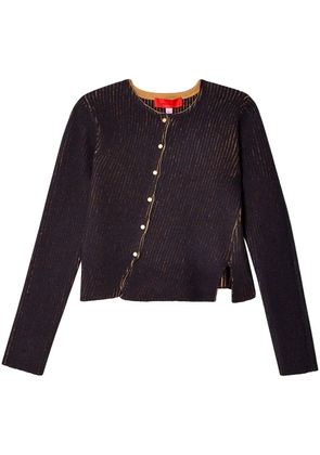 Eckhaus Latta Starling ribbed cardigan - Red