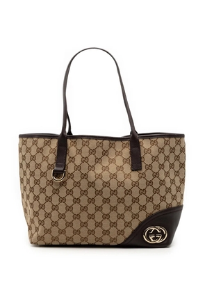 Gucci Pre-Owned 2016-2025 GG Canvas New Britt tote bag - Brown