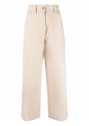 ASPESI high-rise straight-leg trousers - Neutrals