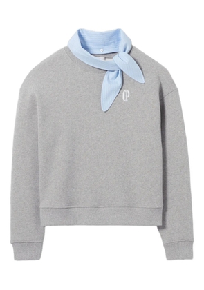 Claudie Pierlot logo-embroidered sweatshirt - Grey