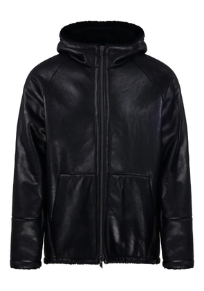 Salvatore Santoro hooded leather jacket - Black