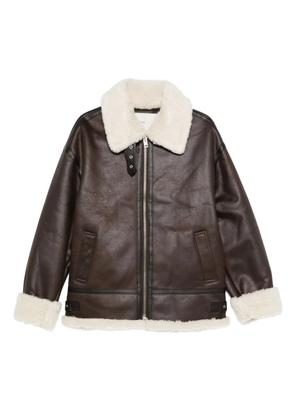 DUNST shearling jacket - Brown