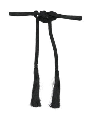 Forte Forte knotted tassel belt - Black