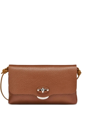 Zanellato small Lettera® turn-lock shoulder bag - Brown