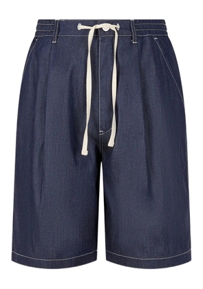 TOMBOY pleated denim shorts - Blue