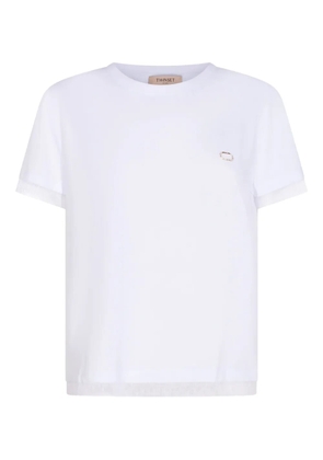 TWINSET logo-detail cotton T-shirt - White
