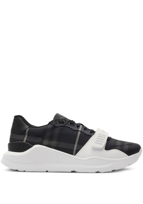 Burberry checked low-top sneakers - Black
