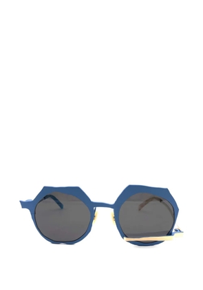 MASAHIROMARUYAMA geometric-frame sunglasses - Blue