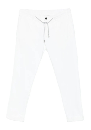Eleventy drawstring trousers - White