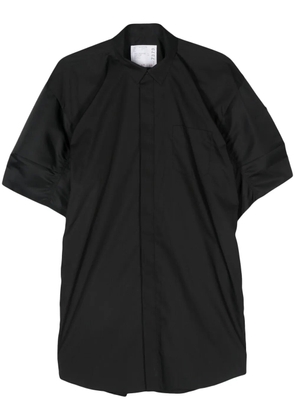 sacai shirt mini dress - Black