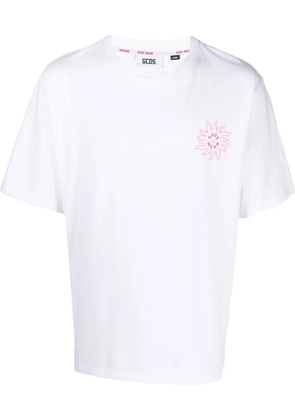 GCDS rear logo-print detail T-shirt - White