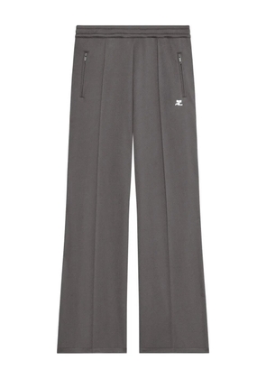 Courrèges zip logo track pants - Grey