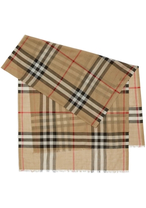 Burberry check-print scarf - Neutrals