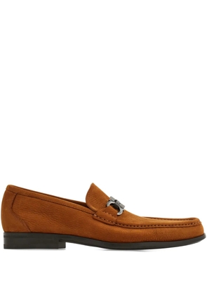 Ferragamo Gancini-buckle loafers - Brown