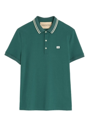 Valentino Garavani contrast collar polo shirt - Green