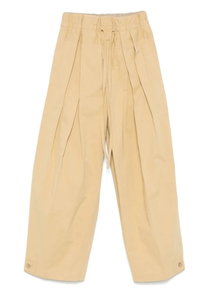 Jil Sander cotton trousers - Brown