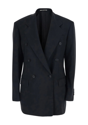 Tagliatore double-breasted notched-lapels jacket - Black