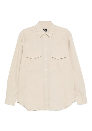 Doppiaa double-pocket shirt - Neutrals