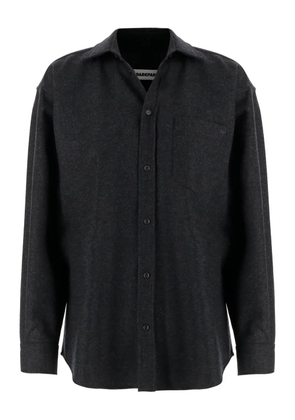 DARKPARK patch-pocket wool shirt - Black