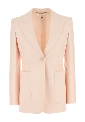 Chloé patch-pocket wool blazer - Pink