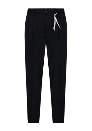 Santaniello pleated-front tailored trousers - Black