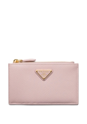 Prada saffiano leather card holder - Pink