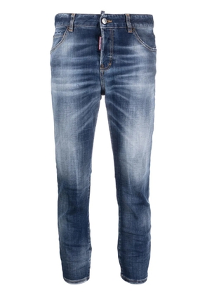 DSQUARED2 distressed cropped jeans - Blue