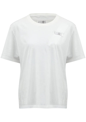 MM6 Maison Margiela numbers-motif T-shirt - White