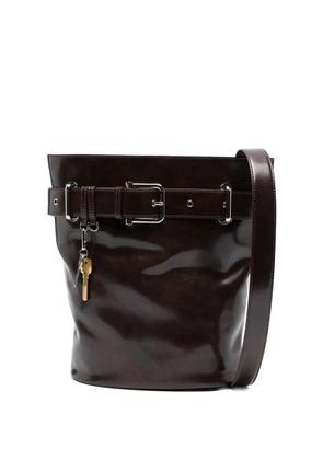 Osoi belted bucket bag - Brown
