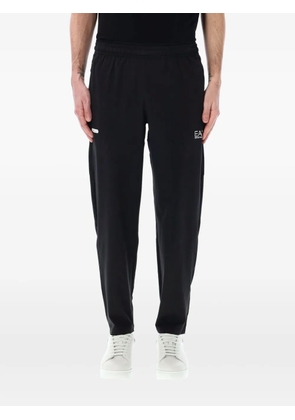 Ea7 Emporio Armani logo print track pants - Black