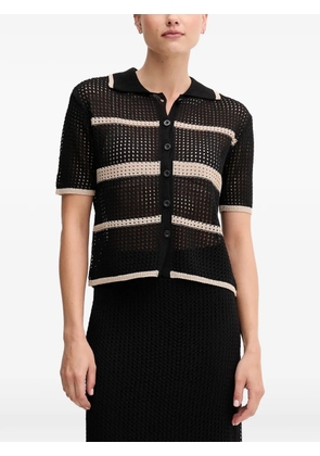 Joseph Ribkoff striped-detail cardigan - Black