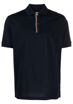 Paul Smith rainbow-stripe cotton polo shirt - Blue
