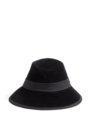 Valentino Garavani velvet strap Vlogo hat - Black
