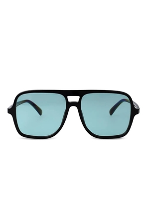 Emporio Armani acetate square sunglasses - Black