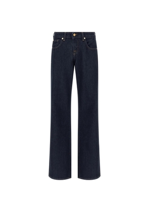 7 For All Mankind contrast stitching five pockets jeans - Blue