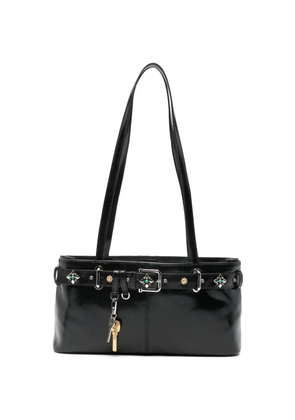 Osoi gemstone-embellished buckled shoulder bag - Black